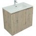 Тумба под раковину Aquanet Алвита New 80 2 дверцы, дуб веллингтон белый 