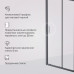 Дверь душевая в нишу AM.PM Gem W90G-100-1-195BT Стекло прозрачное; профиль черный 