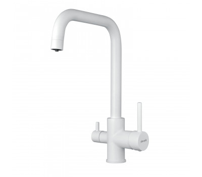 Смеситель для кухни с подключением фильтра Shevanik S228C, белый