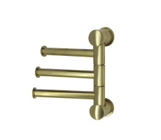 Держатель полотенец тройной WasserKRAFT K-1053BRUSHED GOLD золото 