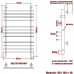 Полотенцесушитель Электрический Ника BAMBOO ЛБ-1 100/40 правый тэн хром 