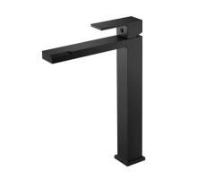 Смеситель для раковины высокий Knotlor KN-24/BL, черный