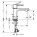 Смеситель для раковины Hansgrohe Rebris 72510000 хром 