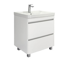 Тумба-умывальник напольная Comforty Валдай-70Н белая матовая с раковиной 4470 00-00020836 Тумба-умывальник напольная Comforty Валдай-70Н белая матовая с раковиной 4470 00-00020836