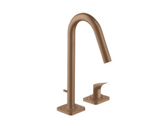 Смеситель для раковины Axor Citterio M 34132310 шлифованное красное золото Смеситель для раковины Axor Citterio M 34132310 шлифованное красное золото