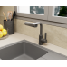 Смеситель для кухни с поворотной лейкой RUSH Tinos TI3732-17Grey графит 
