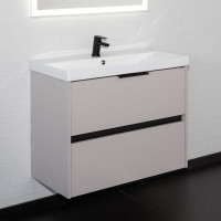 Тумба-умывальник Comforty Селенга-80 серый шелк с раковиной CF19696BX-80 00-00021982 