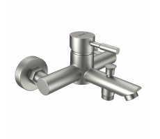 Смеситель для ванны и душа с душевым комплектом Dorff Logic NEW D0103030SS Нержавеющая сталь 