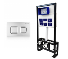 Инсталляция BETTOSERB Sava Free Standing+клавиша смыва SMART хром матовый (SFS40006472) 