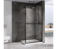 Душевая перегородка ABBER Immer Offen AG60090B черный матовый 