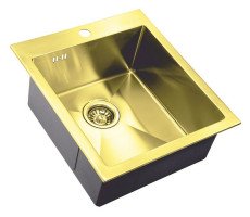 Мойка кухонная ZORG Inox PVD SZR-4551 BRONZE бронза 