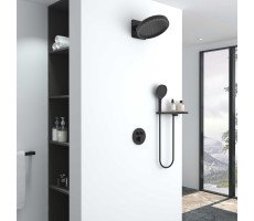 Душевой комплект Vincea Inspire VSFW-3I22MT3RMB встраиваемый, термостатический, двухрежимный, черный Душевой комплект Vincea Inspire VSFW-3I22MT3RMB встраиваемый, термостатический, двухрежимный, черный