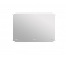 Зеркало Cersanit LED 070 design pro 100x70 с подсветкой bluetooth часы с антизапотеванием прямоугол  