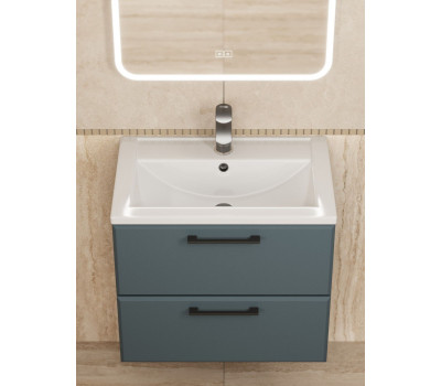 Тумба с раковиной для ванной 60 см, Uperwood Foster NEW, серый графит KFosterNEW60g Тумба с раковиной для ванной 60 см, Uperwood Foster NEW, серый графит KFosterNEW60g