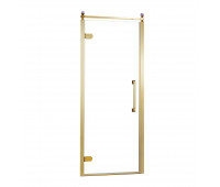 Душевая дверь 90х200 Azario Calgary AZ-NBB6211 900 толщина полотна 8мм левая, цвет профиля золото