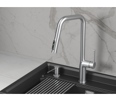 Смеситель для кухни GRANULA 9011, НЕРЖ 