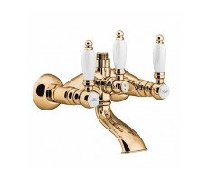 Смеситель для ванны GATTONI Vivaldi Lever 1300613D0oro Золото Смеситель для ванны GATTONI Vivaldi Lever 1300613D0oro Золото