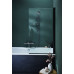 Шторка для ванны распашная Jacob Delafon Struktura 80х140 цвет профиля черный E6D042-BL 