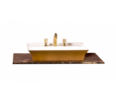 Столешница мрамор 101см Armadi Art Emperador Dark см под LV-6 чашу 857-101-ED LV6 