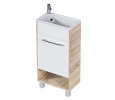 Тумба с раковиной в ванную 1Marka Lira 40 см Напольная/Подвесная цвет Дуб Сонома Левая У85922 Тумба с раковиной в ванную 1Marka Lira 40 см Напольная/Подвесная цвет Дуб Сонома Левая У85922