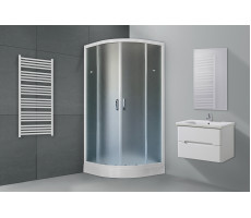 Душевой угол с поддоном Royal Bath RB 90HK-C (матовое) белый 