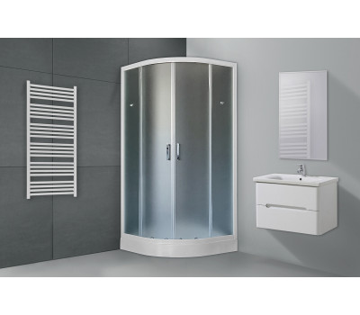 Душевой угол с поддоном Royal Bath RB 90HK-C (матовое) белый 