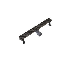 Душевой трап линейный Knotlor SDRW0500LGM вороненая сталь  