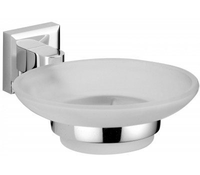 Мыльница стеклянная с настенным держателем Savol 95 S-009559 хром Мыльница стеклянная с настенным держателем Savol 95 S-009559 хром