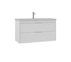 Тумба с раковиной ORKA Clay 100 подвесная, белый матовый 5004385 