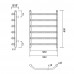 Полотенцесушитель водяной Domoterm Лаура Лаура П6 500x600 Хром Полотенцесушитель водяной Domoterm Лаура Лаура П6 500x600 Хром