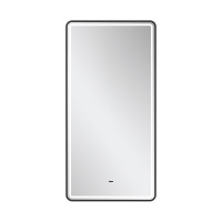 Зеркало с подсветкой EQUIL STOUNE 500х900 мм, черный (zkSTOUNE50-15) 
