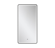 Зеркало с подсветкой EQUIL STOUNE 500х900 мм, черный (zkSTOUNE50-15) 