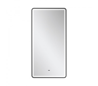 Зеркало с подсветкой EQUIL STOUNE 500х900 мм, черный (zkSTOUNE50-15) 