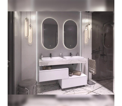 Столешница Velvex Unit 140, белый мрамор st.UNI.140-630  