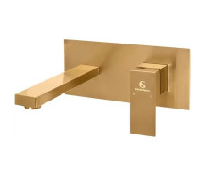 Смеситель для раковины встраиваемый Grocenberg GB588BR, бронза 