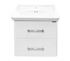 Тумба-умывальник Comforty Неаполь-65 белый глянец с раковиной 50165 Тумба-умывальник Comforty Неаполь-65 белый глянец с раковиной 50165