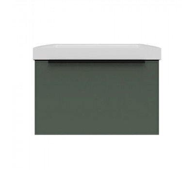 Тумба под раковину подвесная La Fenice SIMPLA FNC-01-SIM-G-60, серо-зелёная 