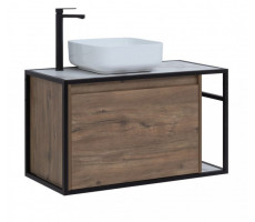 Тумба под раковину Aquanet Nova Lite Loft 90 L дуб рустикальный 