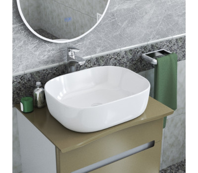 Раковина Teymi Solli 50 artceramic, накладная, белая T50204 Раковина Teymi Solli 50 artceramic, накладная, белая T50204