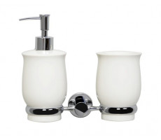 Стакан/дозатор WasserKRAFT  K-24289 Хром 