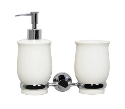 Стакан/дозатор WasserKRAFT  K-24289 Хром 