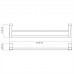 Держатель полотенец WasserKRAFT Leine K-5000 WHITE 5040W белый матовый/хром 