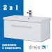 Тумба с раковиной подвесная Dreja Big Inn 100 см, белый