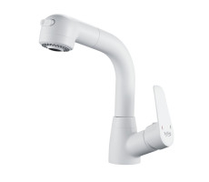 Смеситель для раковины многофункциональный Raffine F291C, белый