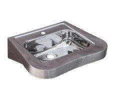 Раковина антивандальная полукруглая из нержавеющей стали матовая 165х600х430 NOFER 13024.2.S Раковина антивандальная полукруглая из нержавеющей стали матовая 165х600х430 NOFER 13024.2.S