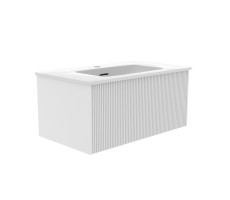 Тумба под раковину подвесная La Fenice Terra FNC-01-TER-B-80, белая  Тумба под раковину подвесная La Fenice Terra FNC-01-TER-B-80, белая