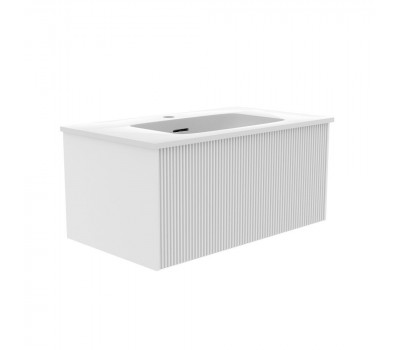 Тумба под раковину подвесная La Fenice Terra FNC-01-TER-B-80, белая  Тумба под раковину подвесная La Fenice Terra FNC-01-TER-B-80, белая