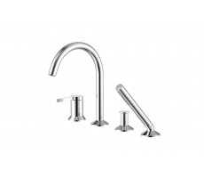 Смеситель на борт ванны Azario FLAME каскадный, на 4 отверстия, хром AZ-VPC258320C 