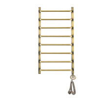 Полотенцесушитель электрический Domoterm Стефано Стефано П8 400x800 АБР ER Античная бронза 