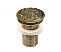 Донный клапан для раковины Bronze de luxe Дракон 21984 бронза 